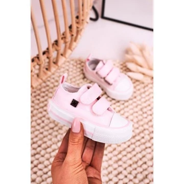 Rrózsaszínű gyerek Big Star tépőzáras tornacipő