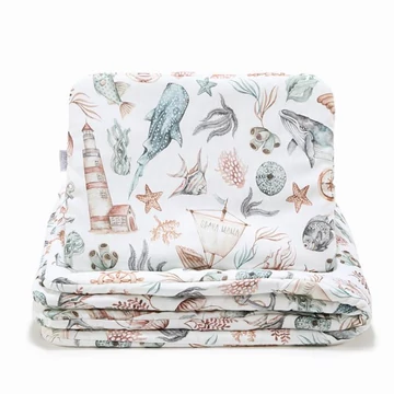 Bélelt, pamut ágygarnitúra szett - az óceán világa