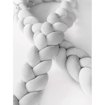 Szürke, velúr, fonott rácsvédő