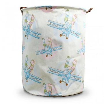 Játékkosár, repülőgépek motívummal