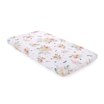 Bambusz babaágy lepedő, Vintage motívummal