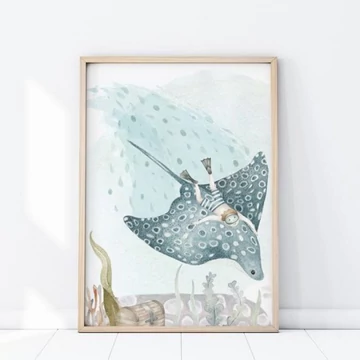 Óceán témájú, fali plakát