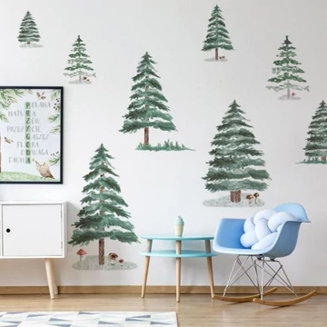 Lucfenyő motívumú, matrica szett