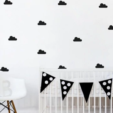 Felhő formájú, matrica készlet