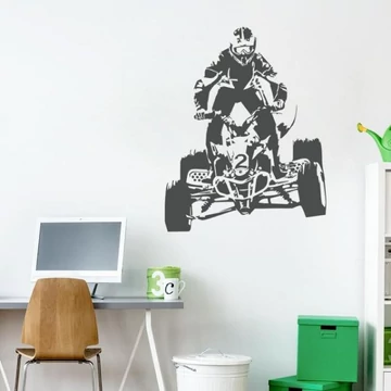 Quad motívumú, dekoratív matrica