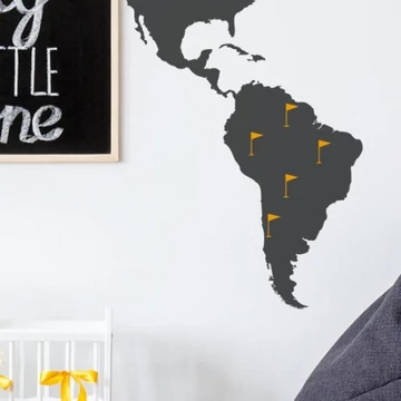 Zászló formájú matrica készlet