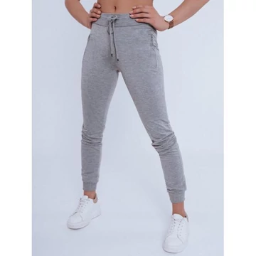 Világosszürke klasszikus melegítőnadrág hölgyeknek