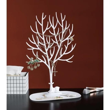 Fehér ékszerállvány