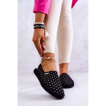 Fekete, Big Star pöttyös espadrillák, hölgyeknek
