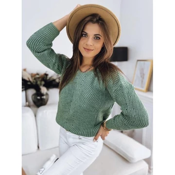Zöld női pulóver