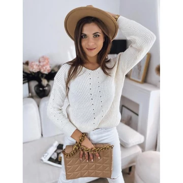 Fehér női pulóver