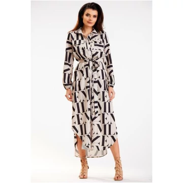 Női, maxi ingruha, betűkkel