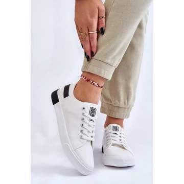 Big Star, alacsony, fehér tornacipő - hölgyeknek