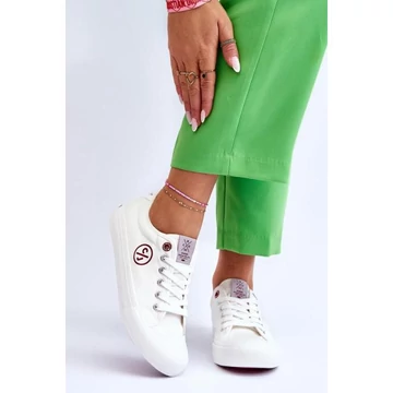 Női, alacsony, fehér tornacipő