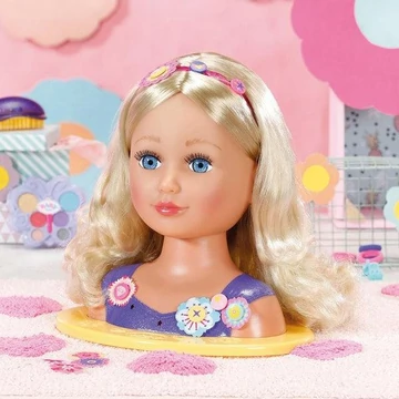 BABY Born - Sister formázó fej, sminkhez és frizurához való kiegészítőkkel