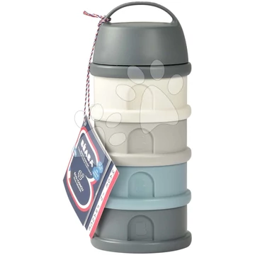 Tejpor adagoló Formula Milk Container Beaba 4-részes Mineral Grey Blue szürke-kék 0 hó-tól BE911712