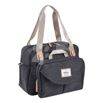 Prebaľovacia taška ku kočíku Geneva II Changing Bag Dark Heather Grey Beaba s prebaľovacou podložkou sivá  BE940326