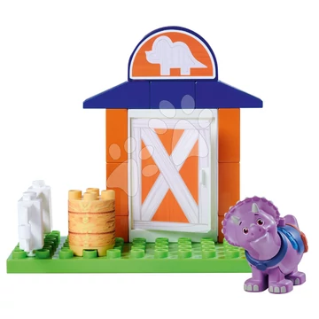 Építőjáték Dino Ranch Tango Basic Set PlayBig Bloxx BIG dínó figurával istállóban 16 darabos 1,5-5 éves korosztálynak