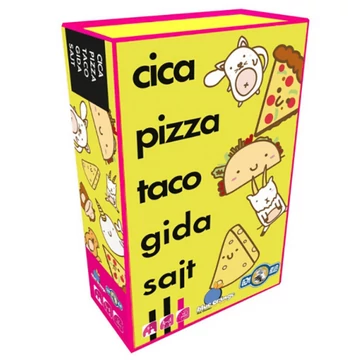 Cica, pizza, taco, gida, sajt társasjáték