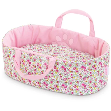 Mózeskosár Carry Bed Floral Corolle 30 cm játékbabának 18 hó-tól