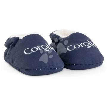 Papucsok játékbabára Navy Blue Slippers Mon Premier Poupon Corolle 30 cm babának 18 hó-tól CO111120