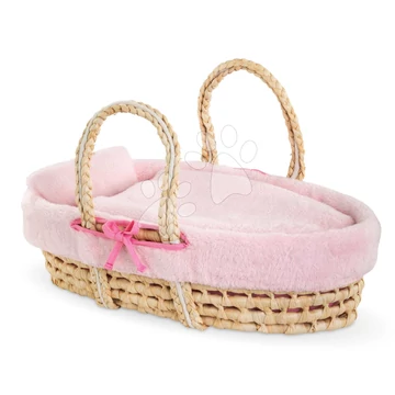 Fonott kosár takaróval és párnával játékbabának Braided Basket Set Plush Corolle 36-2 cm babának CO141850