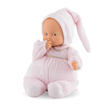 Játékbaba Babipouce Cotoon Flower Mon Doudou Corolle kék szemekkel és csücsörítő szájjal 28 cm 0 hó-tól