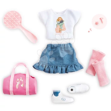Ruha szett Romantic Dressing Room Corolle Girls 28 cm játékbabára 7 kiegészítő 4 évtől