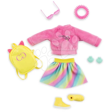 Ruha szett Neon Dressing Room Corolle Girls 28 cm játékbabára 7 kiegészítő 4 évtől