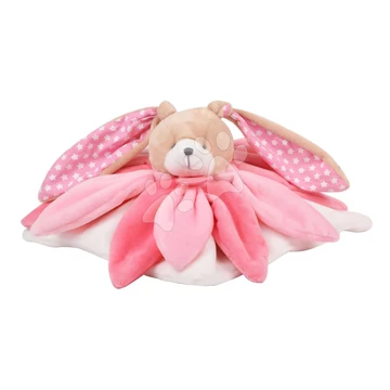 Plyšový zajačik na maznanie Collector Doudou et Compagnie v darčekovom balení ružový 28 cm od 0 mes DC2791