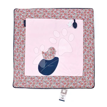 Textilná podložka na hranie Deer Park Mat Boh'aime Doudou et Compagnie ružová 100*100 cm od 0 mes DC4034