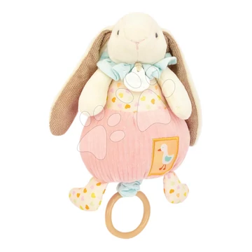 Plüss nyuszi dallammal Lapin Ciboulette Music Box Doudou et Compagnie ajándékcsomagolásban 20 cm 0 hó-tól DC4210
