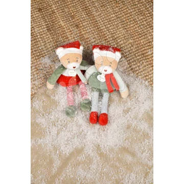 Plüss elf maci Cinnamon Doudou Farceur Doudou et Compagnie 27 cm házikóval 0 hó-tól DC4254