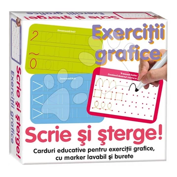 Oktatójáték Rajzolj rá és töröld le Vonalak Dohány lengyel verzió 3 évtől DH646016PL