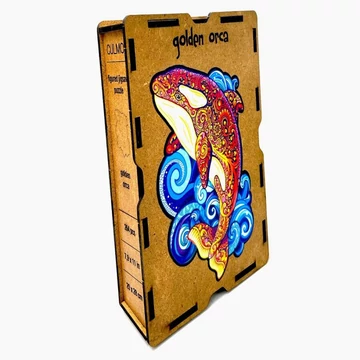 Kardszárnyú Delfin fa puzzle, M méret