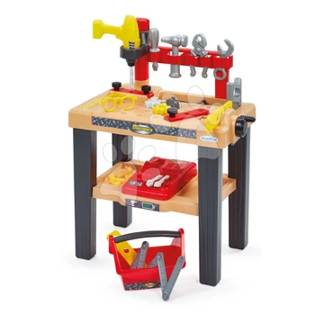 Munkapad Big Workbench Mecanics Écoiffier szerszámos kofferrel és fúróval 29 kiegészítő 18 hó-tól