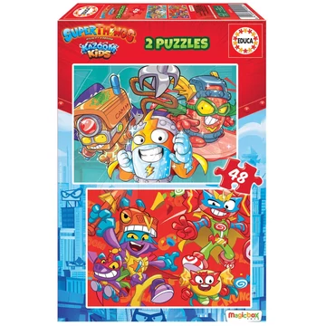 Puzzle Superthings Educa 2x48 darabos 4 évtől