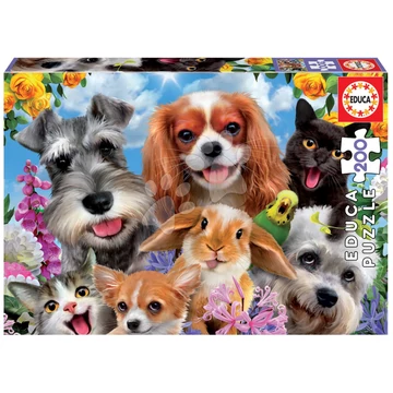 Puzzle Selfie Pet Parade Educa 200 darabos
