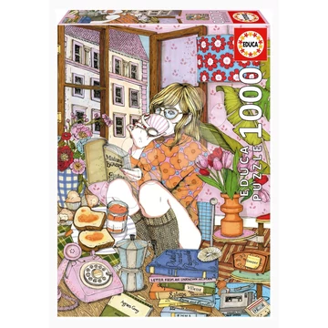 Puzzle Time for Myself Ana Jarén Educa 1000 darabos és Fix ragasztó