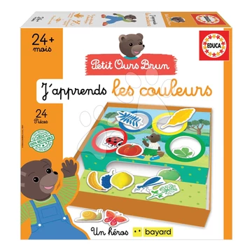 Oktatójáték legkisebbeknek J´apprends les couleurs Educa Ismerkedem a színekkel állatok révén 24 hó-tól EDU19877