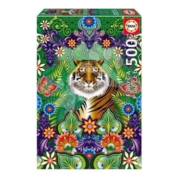 Puzzle Bengal Tiger Educa 500 darabos és Fix ragasztó 11 évtől EDU19912