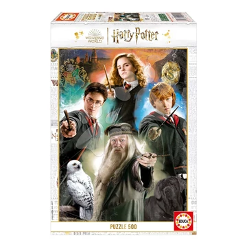 Puzzle Harry Potter Educa 500 darabos és Fix ragasztó 11 évtől EDU19914