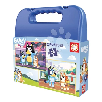 Puzzle kofferben Bluey Case Educa 2x20 darabos 3 évtől EDU19966