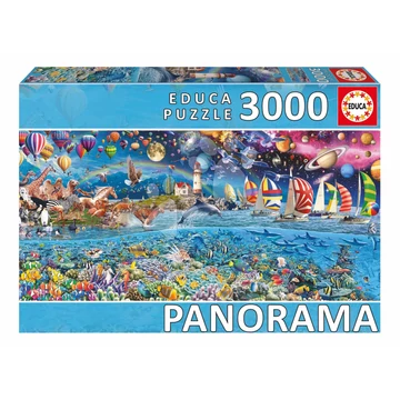 Puzzle panoramatické Life Panorama Educa 3000 dielov od 11 rokov EDU20265