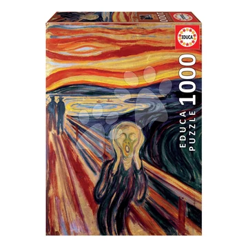 Puzzle The Scream Edvard Munch Educa 1000 dielov a Fix lepidlo od 11 rokov EDU20308
