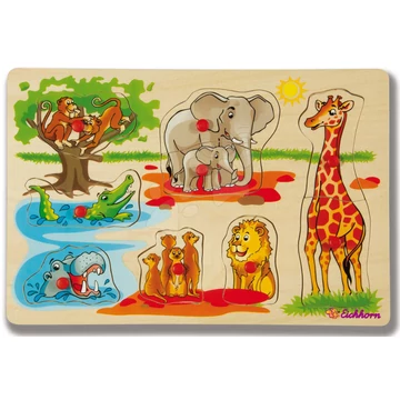 Fa  puzzle Generic Puzzle DP Eichhorn 9 darabos szafari farm járművek 24 hó-tól