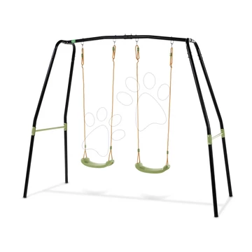 Kétszemélyes hintai Ivy duo Swing Exit Toys fekete fémszerkezet talajhorgonyokkal betonba 3 évtől ET53002000