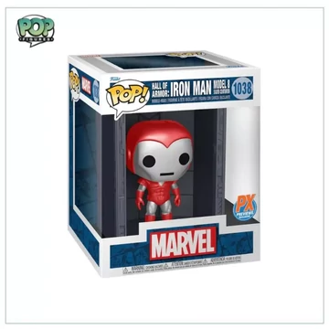 Funko Pop! Deluxe: Marvel Hall of Armor: Iron Man Model 8 Silver Centurion (Mettalic) #1038