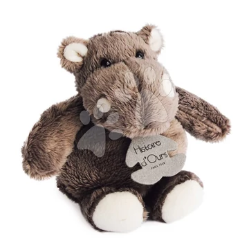 Plyšový hrošík Hippo Histoire d’ Ours hnedý 14 cm od 0 mes HO1059