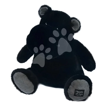 Plyšový hrošík Hip'Star Histoire d’ Ours čierny 40 cm od 0 mes HO3106